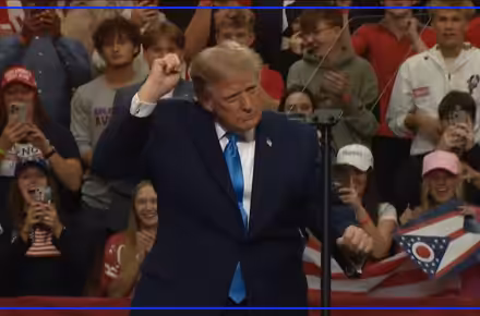 Donald Trump defends data centers at Vandalia rally for Jon Husted