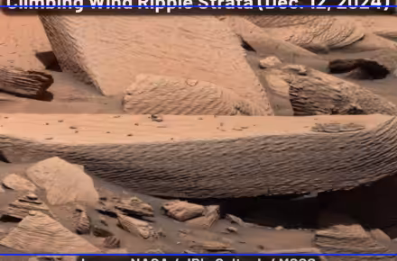 Steven Banham studies ancient sandstorm rock ripples found on Mars